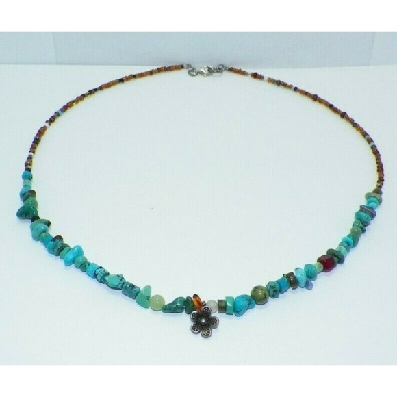 Genuine Turquoise Adventurine Necklace - Picture 1 of 3
